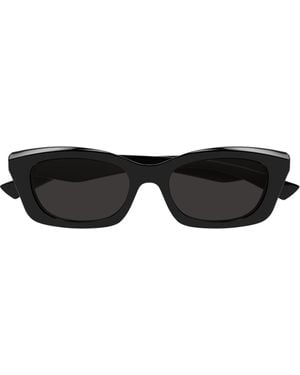 McQueen Eyewear Rectangular Frame Sunglasses - Black