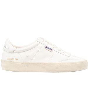 Golden Goose Distressed-Effect Low-Top Trainers - White