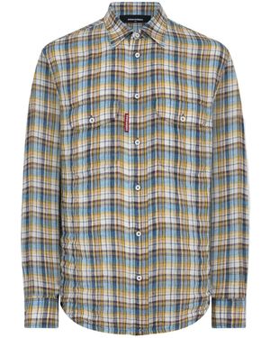 DSquared² Check Pocket Shirts - Multicolor