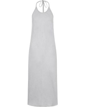 James Perse Linen Midi Dress - White
