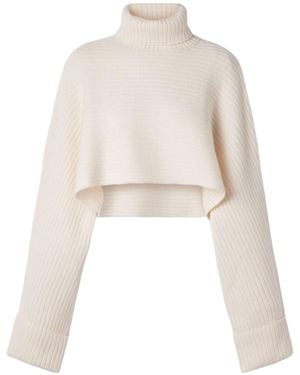 LeKasha Long-Sleeved Turtleneck Jumper - White