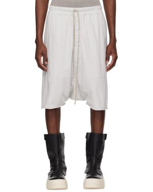 Rick Owens Drawstring Shorts - Natural