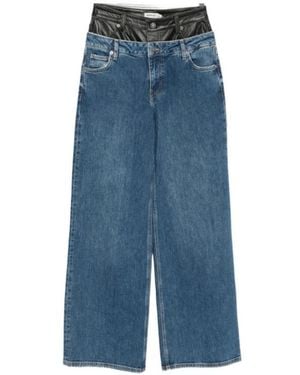 Jonathan Simkhai Layered-Waistband Jeans - Blue
