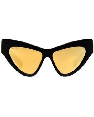 Gucci Eyewear Cat-Eye Frame Sunglasses - Metallic