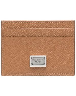 Dolce & Gabbana Logo Plaque Cardholder - White