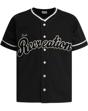 Bode Recreation Baseball Shirt - Black