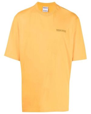 Marcelo Burlon Tempera Cross Over T-Shirt Ocher - Yellow