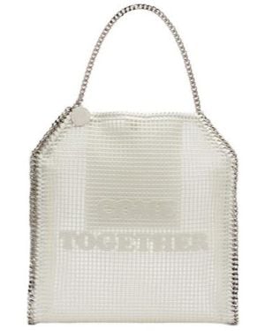 Stella McCartney Falabella Medium Mesh Tote Bag - White
