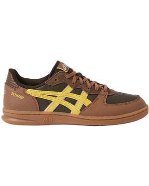 Asics Leather And Suede Sneakers - Brown