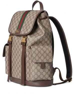 Gucci Ophidia Large Backpack - Brown