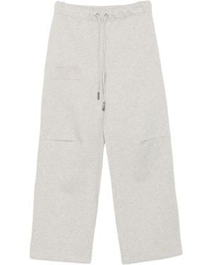 Jean Paul Gaultier Logo Embossed Drawstring Track Trousers - White