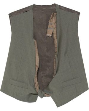 Magliano Tie-Detail Vest - Grey