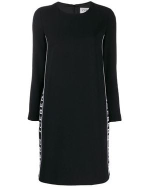 Iceberg Logo Ribbon Medium-Length Dress - Black