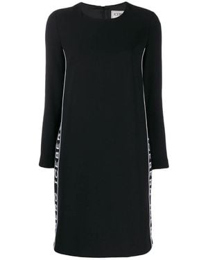 Iceberg Logo Ribbon Medium-Length Dress - Black