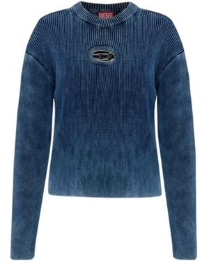 DIESEL M-Anchor Logo Sweater - Blue