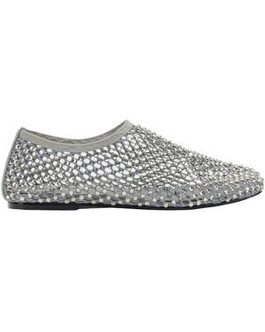 Strategia Dolly Embellished Ballerinas - Grey