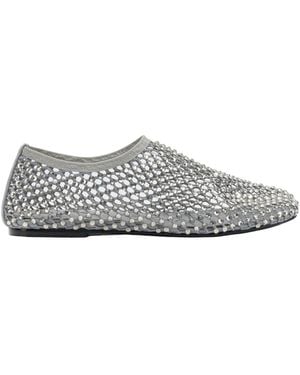 Strategia Dolly Embellished Ballerinas - Grey