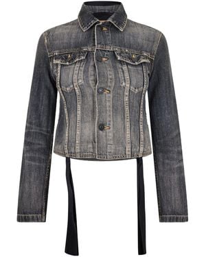 Balenciaga Simple Denim Jacket - Grey