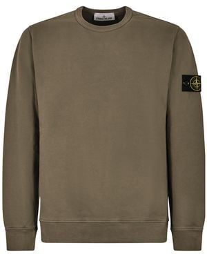 Stone Island Long-Sleeved Crew Neck Sweatshirt - Green
