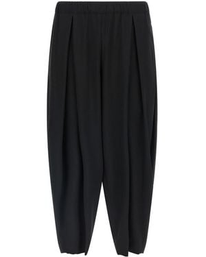Comme des Garçons Elastic-Waistband Pants - Black