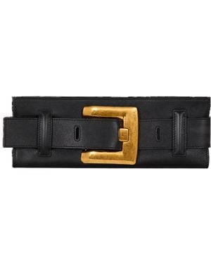 Balmain Anthem Clutch Bag - Black