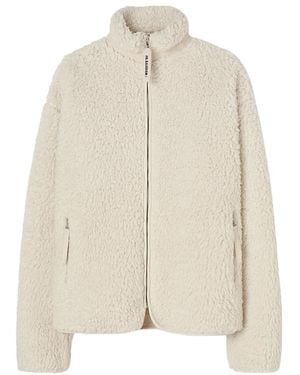 Jil Sander Long-Sleeved Zipped Jacket - Natural