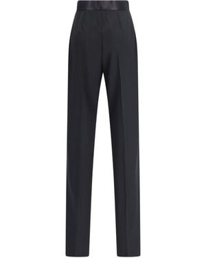Nensi Dojaka Satin Waistband Pants - Blue