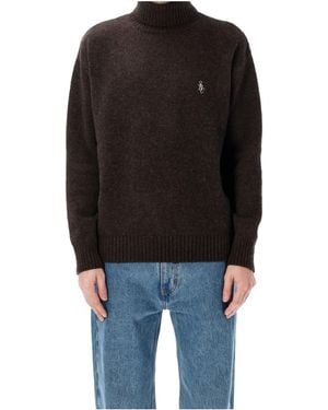 Sporty & Rich Turtleneck Knitted Jumper - Black