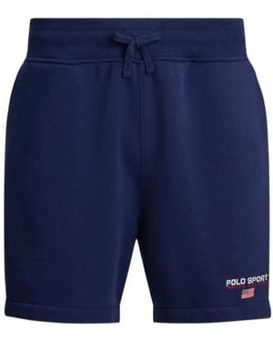 Polo Ralph Lauren Drawstring Logo-Detail Shorts - Blue
