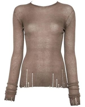 Uma Wang Crew Neck Knitwear - Brown