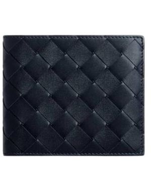 Bottega Veneta Intrecciato Bi-Fold Wallet - Blue