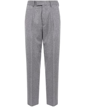 ZEGNA Casual Trousers With Belt Loops - Grey