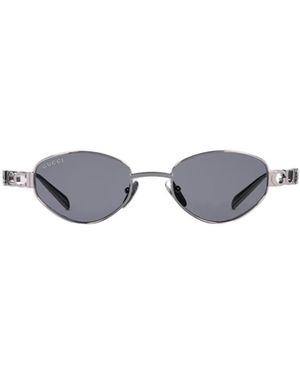 Gucci Oval Frame Sunglasses - White