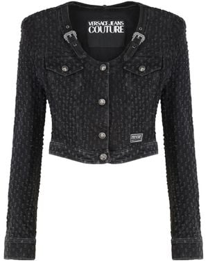 Versace Jeans Couture Couture Logo Denim Jacket - Black