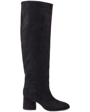 Aeyde Suede Knee-High Boots - Black