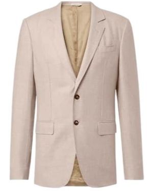 Gabriela Hearst Irving Wool And Cashmere Flannel Suit Jacket - Natural