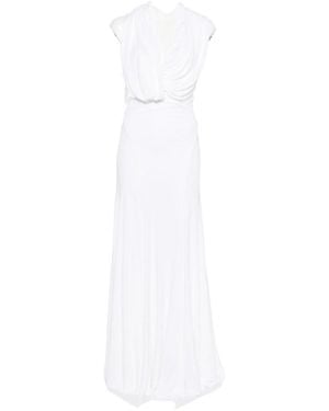 Christopher Esber Draped Cut-Out Maxi Dress - White