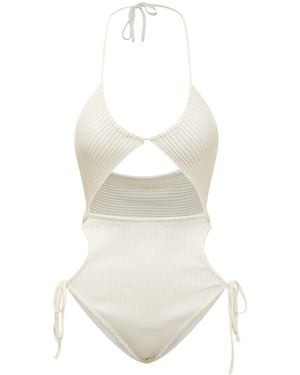 ANDREADAMO Hollowed-Out Jumpsuit - White