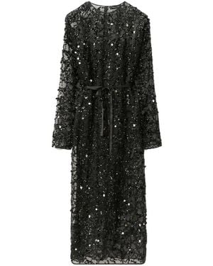 Fabiana Filippi Long-Sleeved Dress - Black