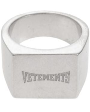 Vetements Logo Ring - White