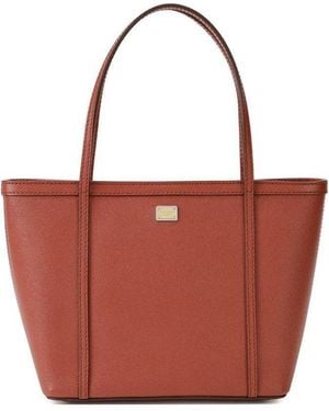 Dolce & Gabbana Logo Details Handbag - Red