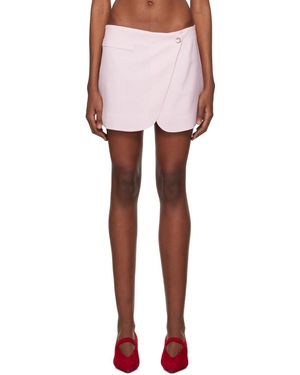 Coperni Tailored Front Pocket Skirt - Pink
