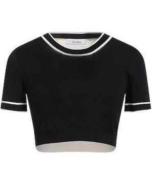 Max Mara Two-Tone Sweaters - Black
