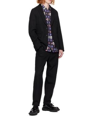 Comme des Garçons Belt Ring Casual Trousers - Black