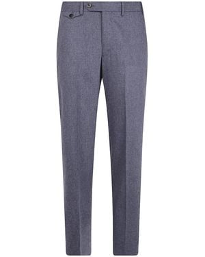 PT01 Casual Pants With Belt Loops - Blue