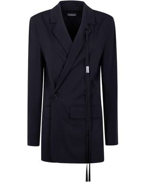 Ann Demeulemeester Wrap-Tie Jacket - Blue