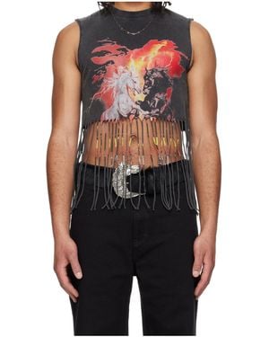 Lu'u Dan 'Year Of The Horse' Series Sleeveless Bronco T-Shirt - Black