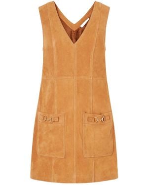 Ulla Johnson Suede Mini Dress - Brown