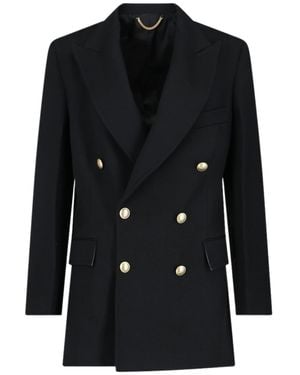 Victoria Beckham Double-Breasted Jacket - Black