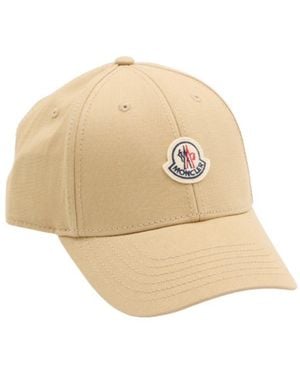 Moncler Baseball Cap With Logo - Natural